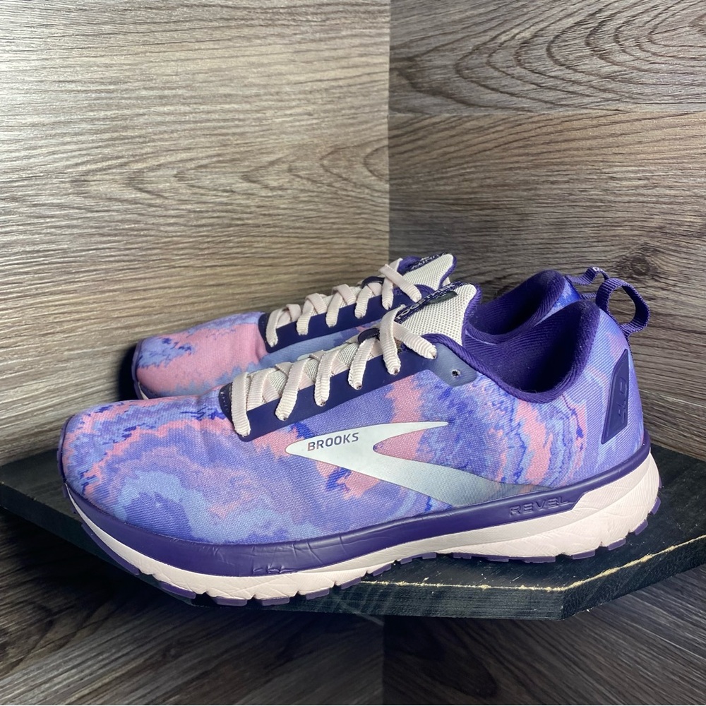 Brooks Women's Purple/Pink Running Shoes - Revel - Picture 3 of 7